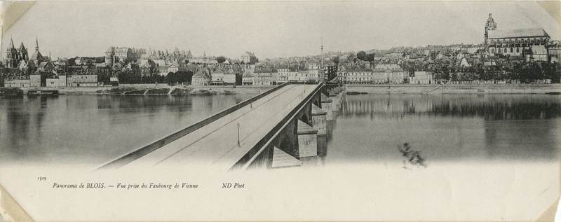 La tête de pont avant-guerre, vue depuis la rive gauche. (Collection particulière, B. Guignard).