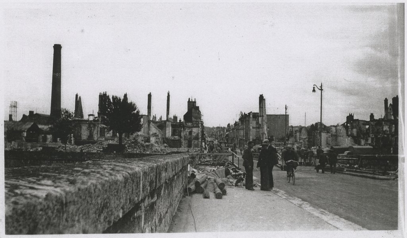 Tête de pont, rive gauche, 1940. (Collection particulière, B. Guignard).