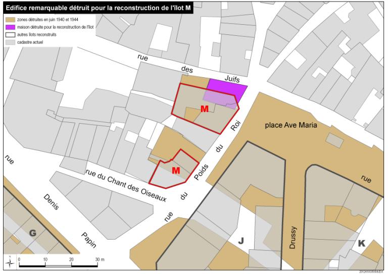 Edifice remarquable détruit pour la reconstruction de l'îlot M.