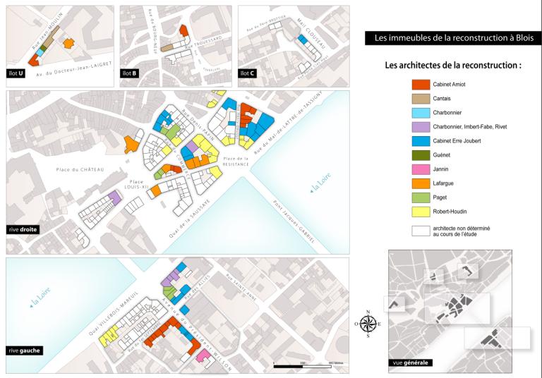 Les architectes en charge de la reconstruction des immeubles.  ; Les architectes en charge de la reconstruction des immeubles. 