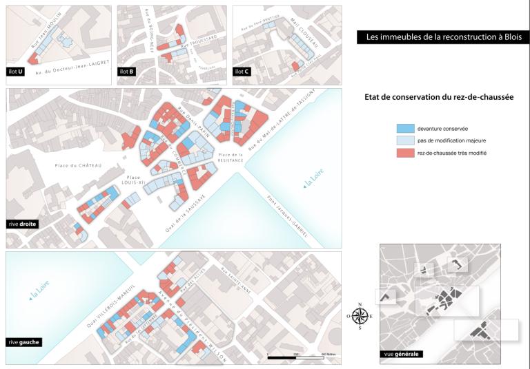 Etat de conservation des rez-de-chaussée.