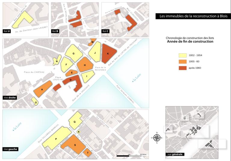 Chronologie de construction par îlot : fin de la construction.