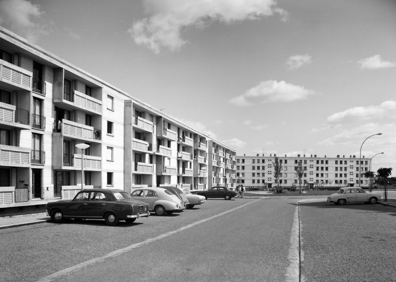 ZUP de Blois, vue de 1965. (Ministère de l'écologie, de l'énergie, du développement durable et de l'aménagement du territoire, 42547-1).