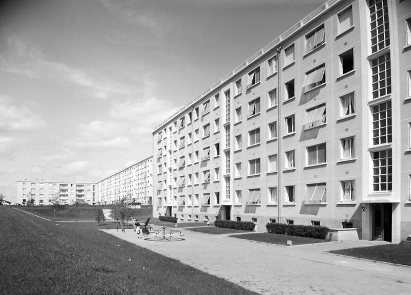 ZUP de Blois, vue de 1965. (Ministère de l'écologie, de l'énergie, du développement durable et de l'aménagement du territoire, 42546-4).