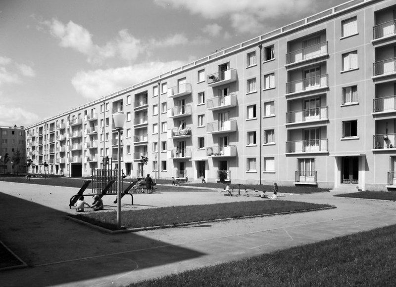 ZUP de Blois, vue de 1965. (Ministère de l'écologie, de l'énergie, du développement durable et de l'aménagement du territoire, 42546-2).