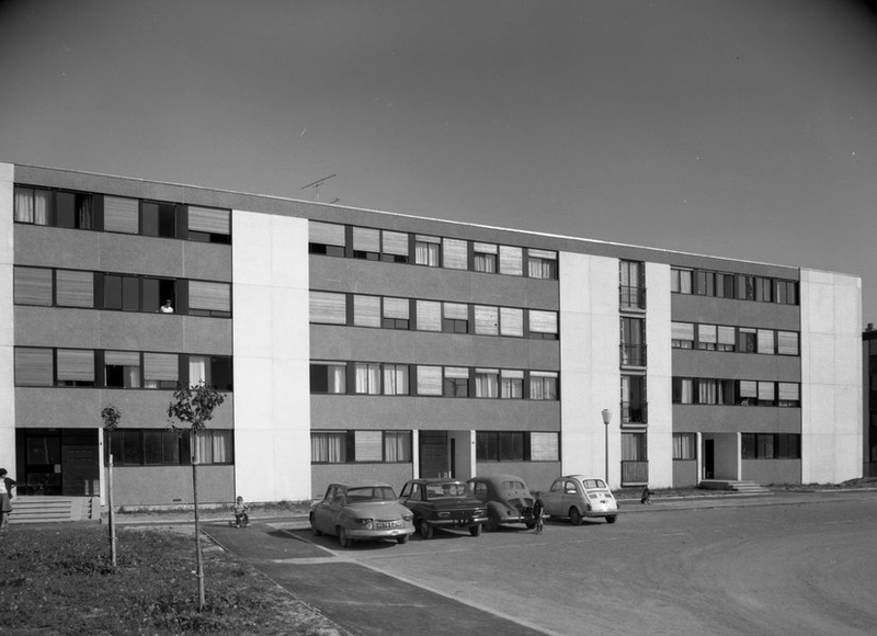 ZUP de Blois, vue de 1965. (Ministère de l'écologie, de l'énergie, du développement durable et de l'aménagement du territoire, 42542).