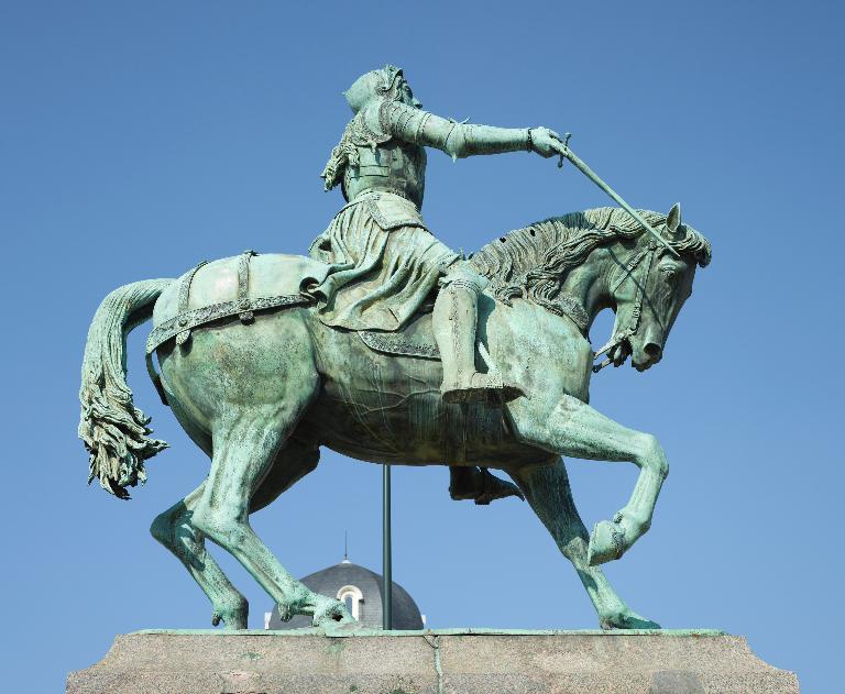 La statue de Foyatier, vue depuis le sud.