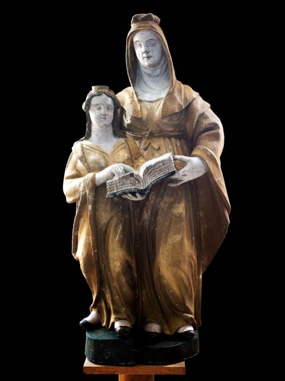 Groupe sculpté : Education de la Vierge