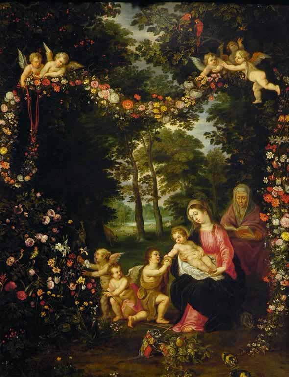 Tableau : Vierge à l'Enfant, sainte Elisabeth et saint Jean-Baptiste