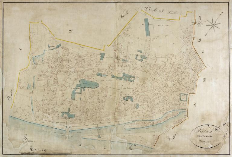 Cadastre napoléonien de 1835. (archives municipales de Nevers). ; Cadastre napoléonien de 1835. (archives municipales de Nevers).