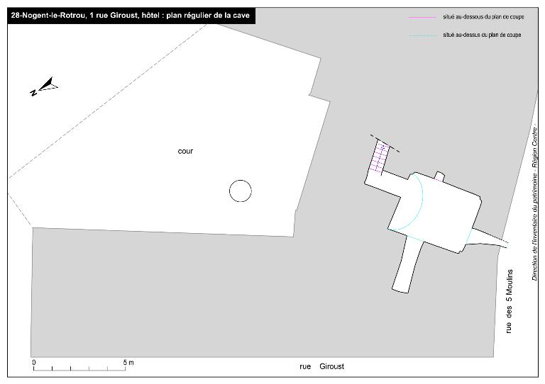 Plan de la cave.