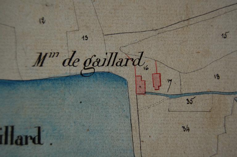 Extrait du cadastre de 1814, section C1. (Archives départementales d´Eure-et-Loir, 3 P 6522 - 6529).