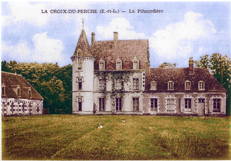 Vue générale du bâtiment principal depuis le sud (carte postale, début 20e siècle).