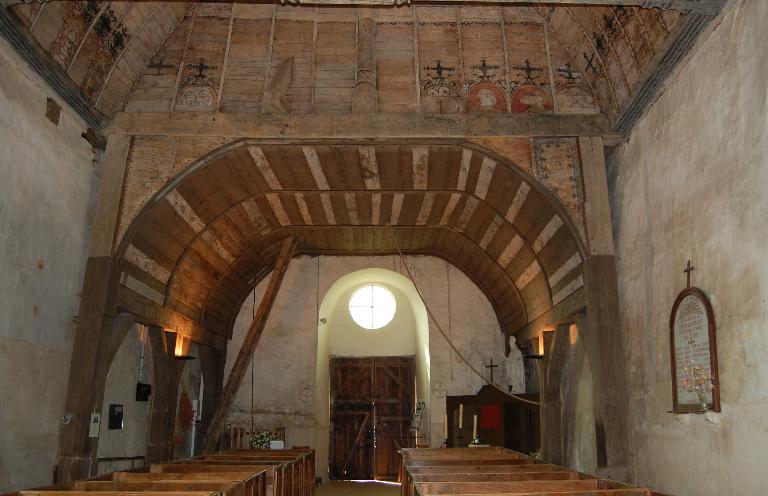 Intérieur, vue axiale vers l'ouest.