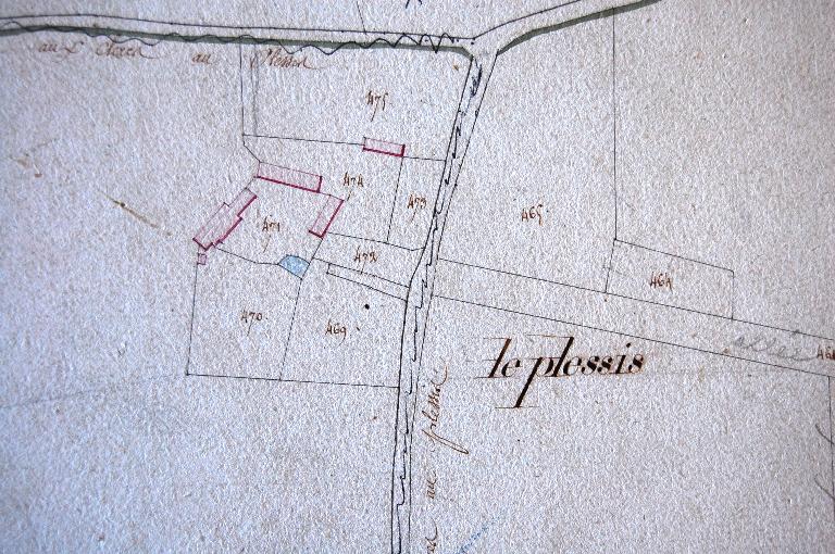 Extrait du cadastre de 1814, section B4.