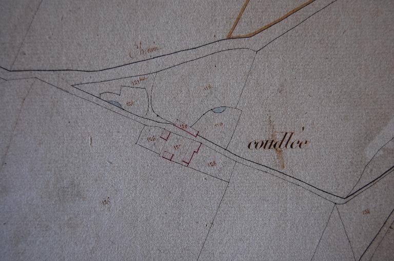 Extrait du plan cadastral de 1814, section C1.