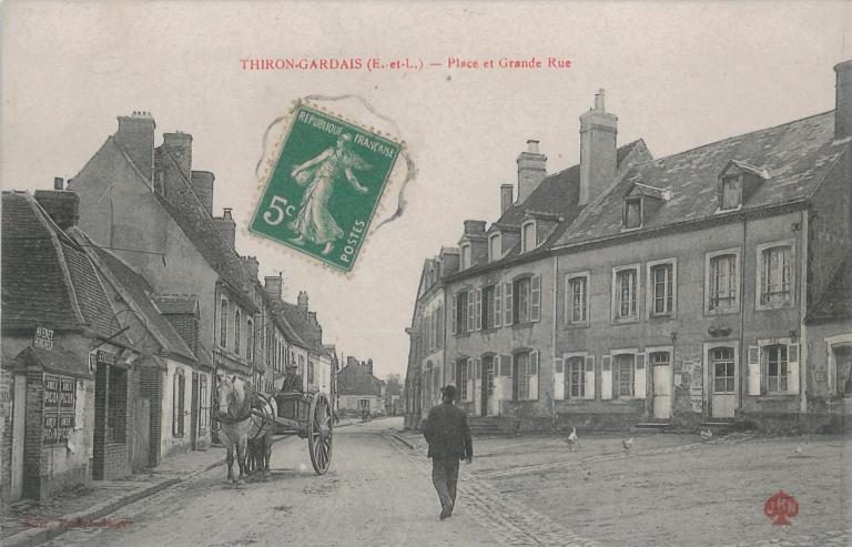Vue de situation depuis l'ouest (carte postale, vers 1910 - collection particulière Victor Provôt).