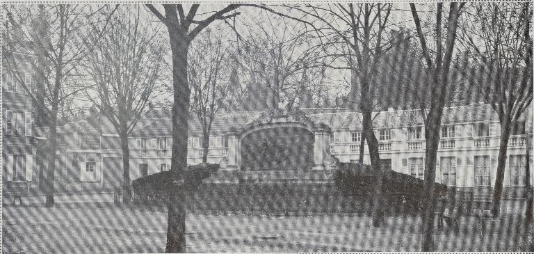 Le monument Pasteur place Saint-Michel, son premier emplacement. (L'Illustration, n° 4164, 23 décembre 1922, Bibliothèque municipale de Blois - Agglopolys).