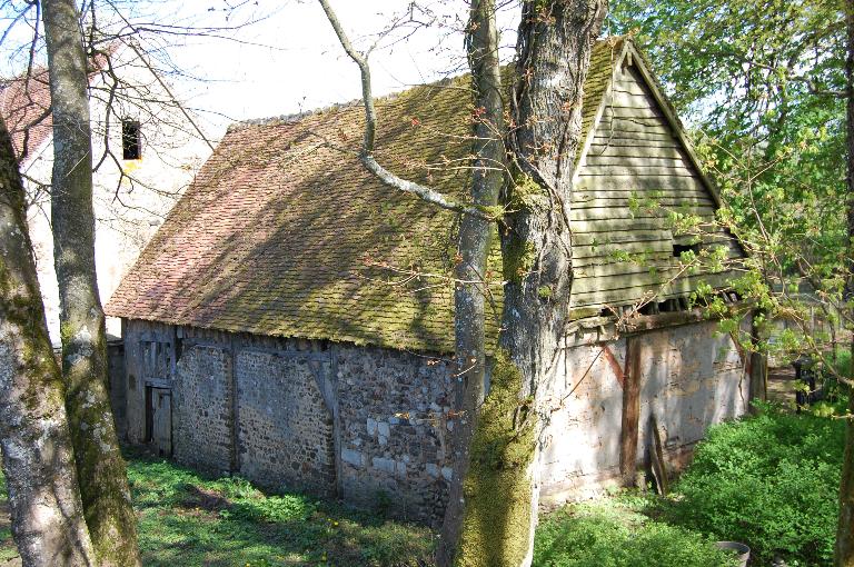 Ancienne étable de l'abbaye, élévation ouest.