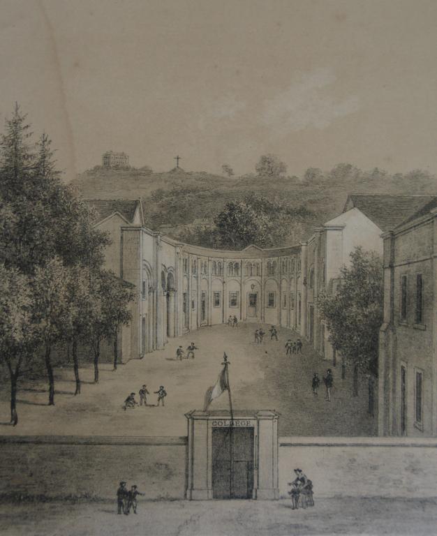 Lithographie, vaisseau central, intérieur, vue de l'ouest, 19e siècle. (Bibliothèque municipale de Chartres - médiathèque L'Apostrophe, fonds iconographie, Eure-et-Loir : n°1390-1393).  ; Lithographie, vaisseau central, intérieur, vue de l'ouest (19e siècle).