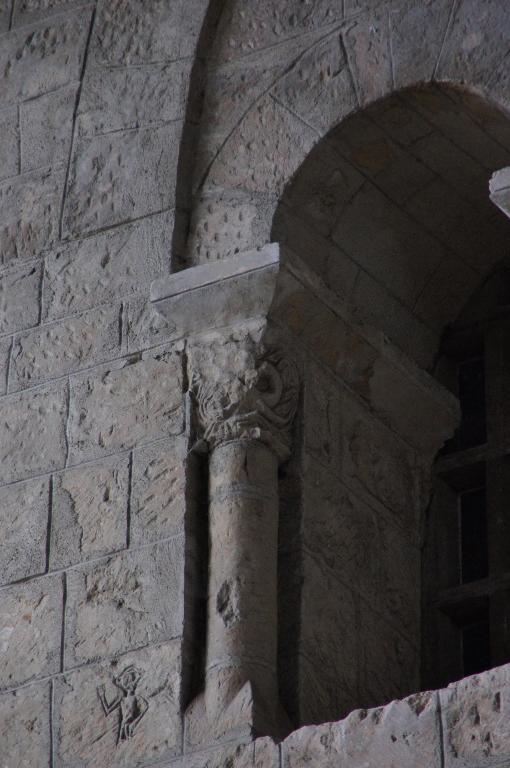 Transept, croisée, élévation intérieure, détail de la tribune sud.