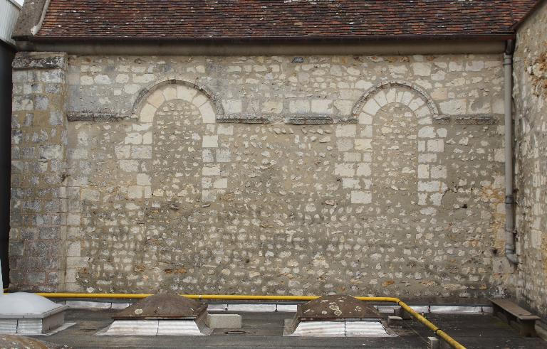 Transept, bras nord, élévation mur ouest.