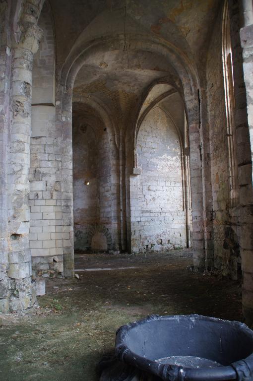 Choeur, déambulatoire, élévation intérieure, vue du sud.