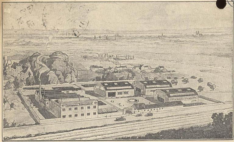 Atelier de constructions au Plessis dans les années 1920  (Archives départementales d'Indre-et-Loire).