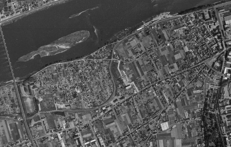 Vue aérienne verticale prise en 1968 (IGN - Géoportail).