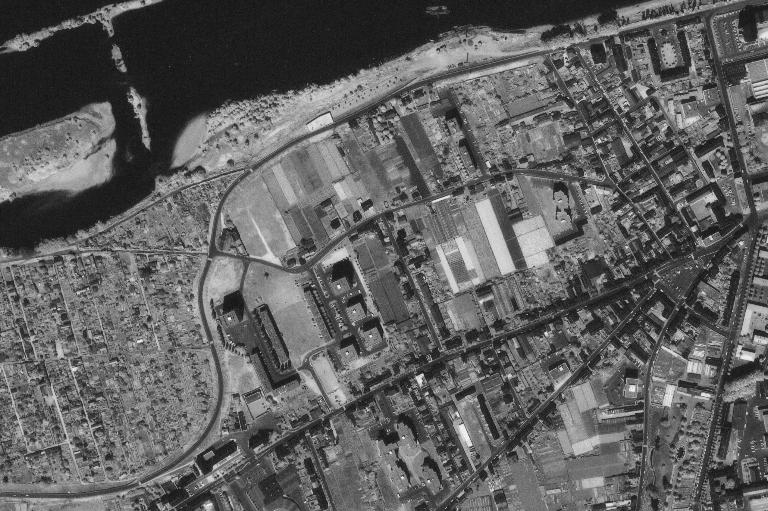 Vue aérienne verticale en 1981 (IGN - Géoportail).