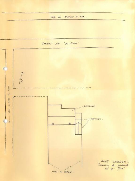 Plan masse (état en 1974).