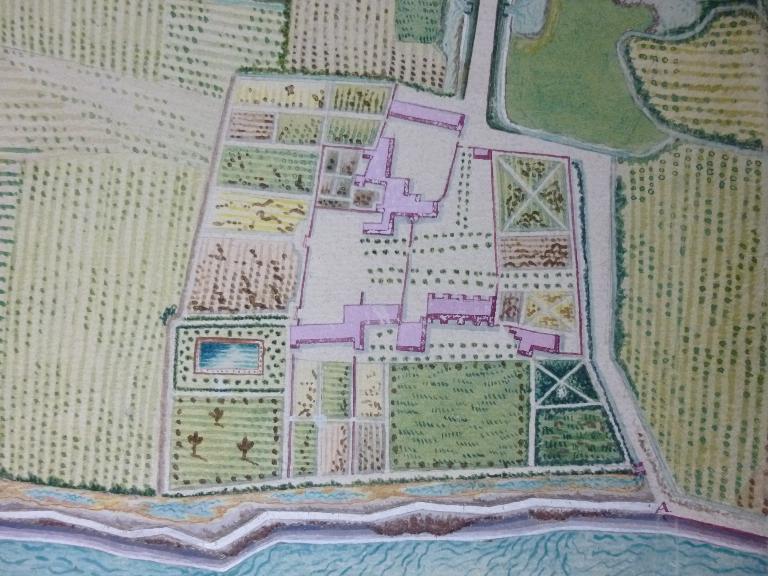 Saint-Cosme en 1784 (?) (Archives départementales d'Indre-et-Loire G524).