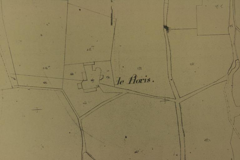 Extrait du plan cadastral de 1813, section B2 (AD d'Eure-et-Loir, 3 P 6748 - 6766).