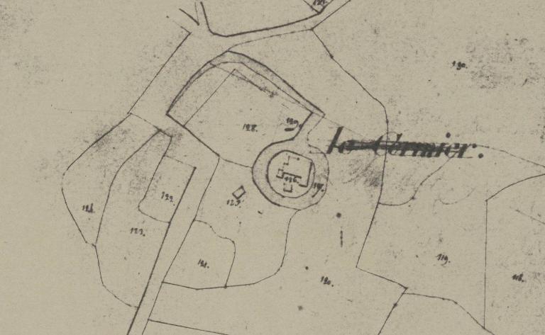 Extrait du cadastre de 1813, section H (AD d'Eure-et-Loir, 3 P 6748 - 6766).