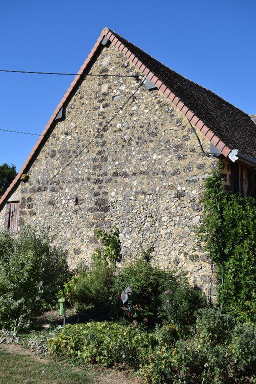 Grange, vue de détail du pignon sud-ouest.