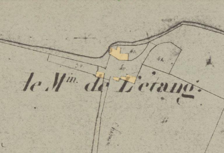 Extrait du cadastre de 1813, section D1 (AD d'Eure-et-Loir, 3 P 6748 - 6766).