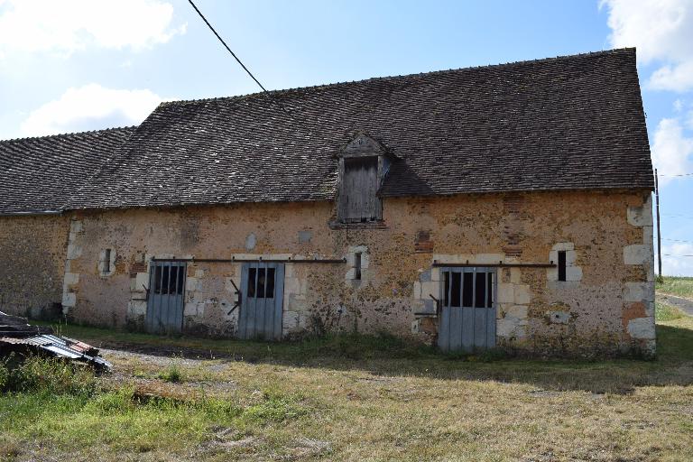 Bâtiment secondaire, partie étables / écuries, élévation nord.