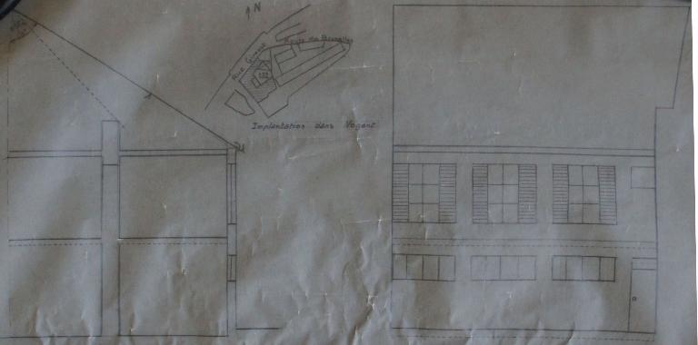 Projet d'agrandissement, archives privées (date inconnue).