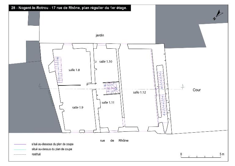 Plan du premier étage.