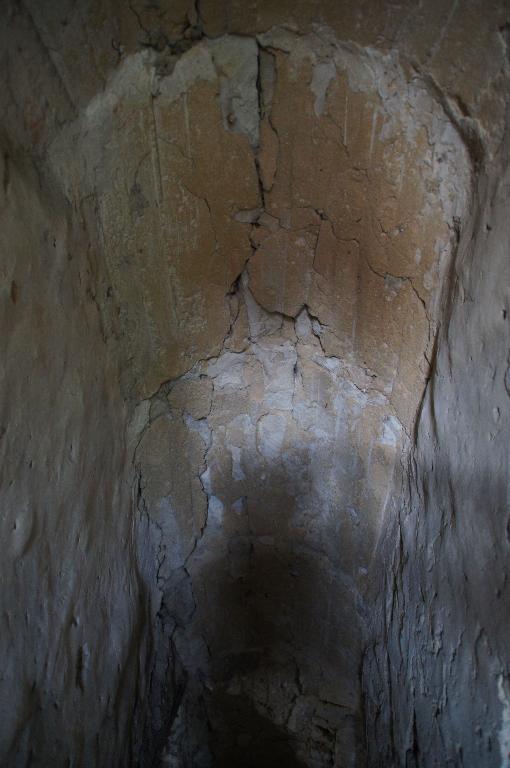 Vue intérieure, rez-de-chaussée, voûte de l'escalier du mur pignon sud.