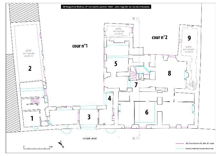Plan du rez-de-chaussée.