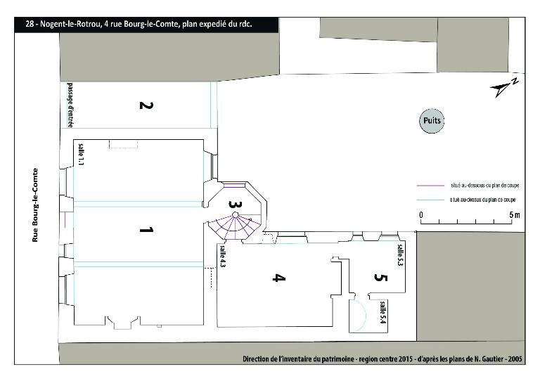 Plan du rez-de-chaussée.