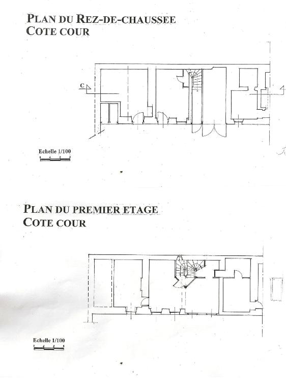 Plans du rez-de-chaussée et du premier étage des bâtiments 5 et 6 (2004, archives privées).