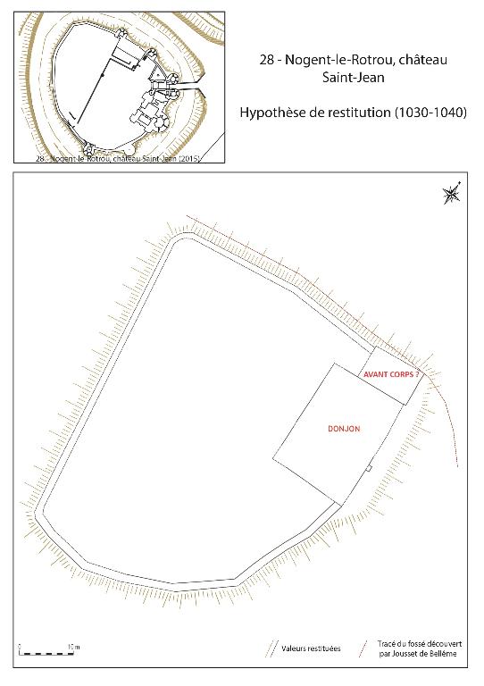 Hypothèse de restitution (1030-1040).