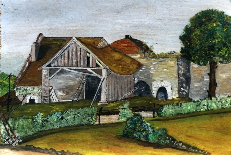 Site de la tuilerie (peinture à l'huile anonyme de 1930).