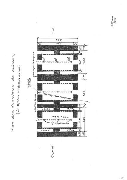 Plan des chambres de cuisson.
