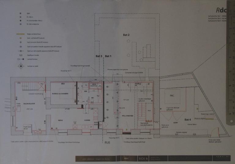 Plan du rez-de-chaussée (2011, Archives privées).