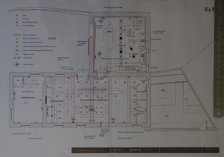 Plan du premier étage (2011, Archives privées).
