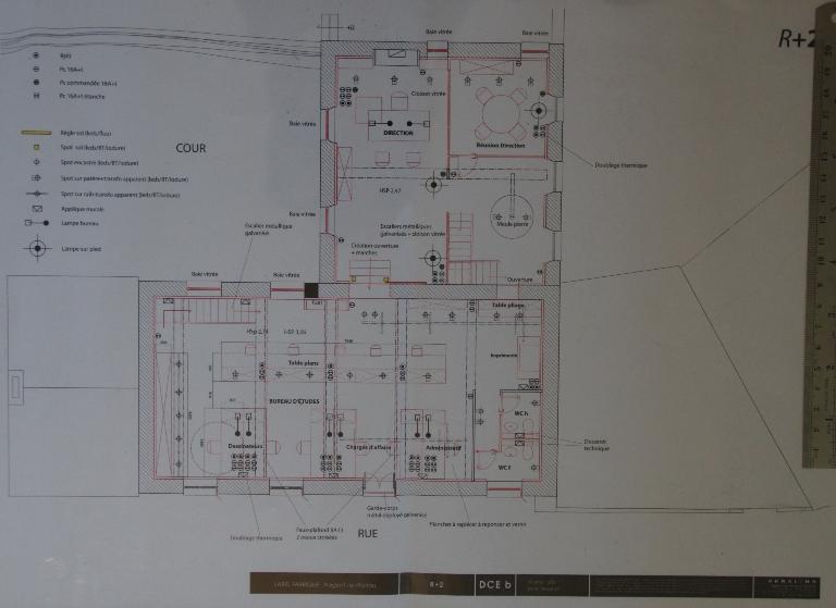 Plan du second étage (2011, Archives privées).
