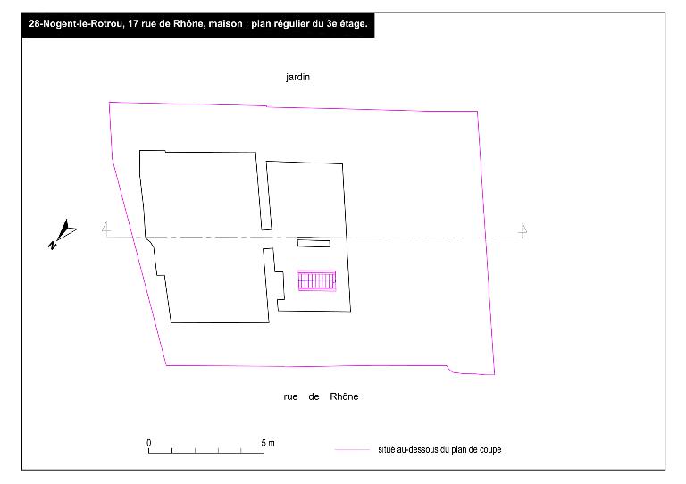 Plan du troisième étage.